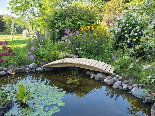 8 ft bridge with no railling - Cedar Creek Rustic Furniture