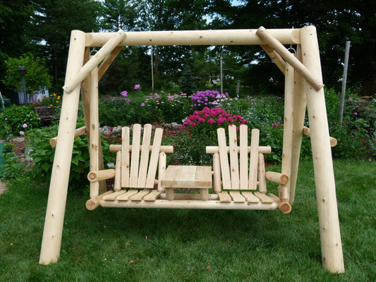 Backyard Wooden Swings for Your Garden - Cedar Creek Rustic Furniture