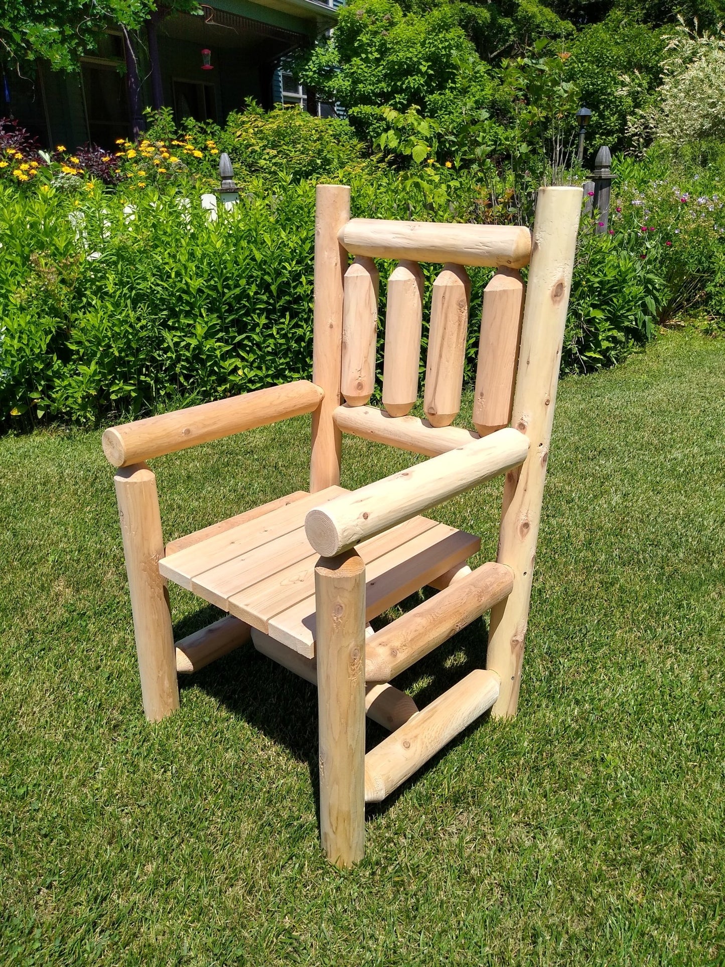 Dining Chair with Arms - Cedar Creek Rustic Furniture