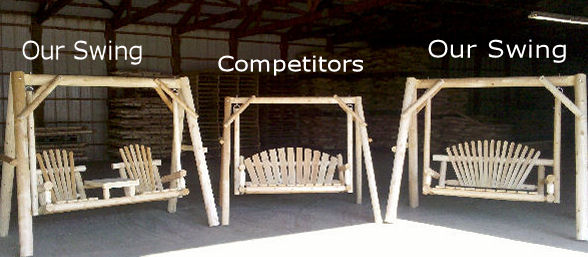 Cedar Log Swings Competitor Comparison