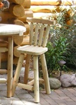 Cedar Creek Rustic Furniture manufactures 23" Adirondack Cedar Log Bar Stools, Made in USA.