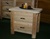 2 Drawer Rustic Nightstand that is made from cedar logs and cedar lumber.  The top is laminated solid cedar lumber and the drawers have full extending slides.  The rustic nightstand is the best rustic nightstand on the market.