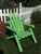 Adirondack Cedar Log Chair / Lime Green