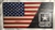 Hand painted American Flag with Army logo.