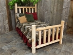 log beds made of cedar logs from Michigan.  Cedar beds will add warmth to any decor you have going, in your home or cottage.