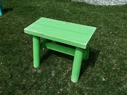 Green Outdoor Bench/Lime Green