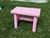 Outdoor Log Bench/Pink