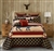 Wild Moose Black Red Quilt Set with 2 Shams