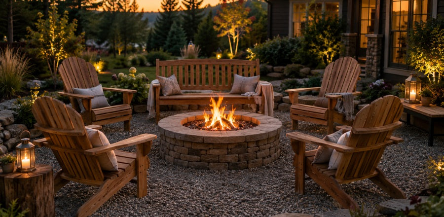How to Arrange Outdoor Seating Around a Fire Pit