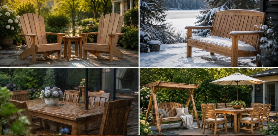 Can You Leave Wooden Furniture Outside Year-Round? - Cedar Creek Rustic Furniture