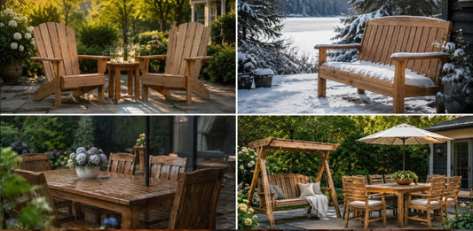 Can You Leave Wooden Furniture Outside Year-Round? - Cedar Creek Rustic Furniture