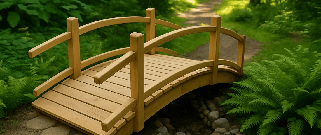 Creating a Rustic Garden Pathway with Wooden Bridges - Cedar Creek Rustic Furniture