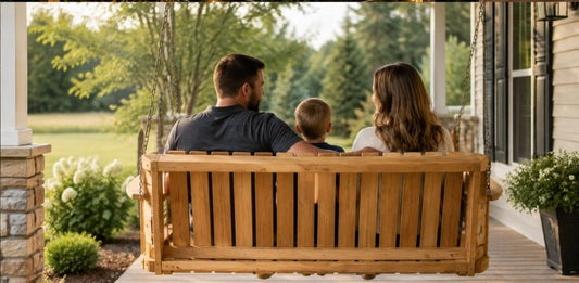 How Much Weight Can a Porch Swing Hold? Weight Limits Explained - Cedar Creek Rustic Furniture