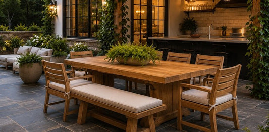 How to Choose a Dining Table for Your Outdoor Space - Cedar Creek Rustic Furniture