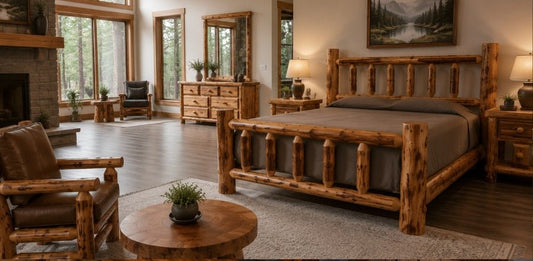How to Style a Bedroom Around a Log Bed: 6 Rustic Furniture Styles - Cedar Creek Rustic Furniture