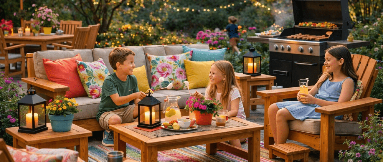 Spring Outdoor Setup with Cedar – Cedar Creek Rustic Furniture