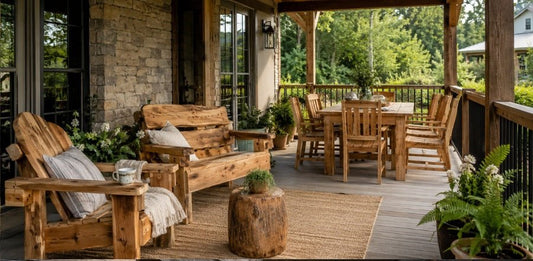 Rustic vs Farmhouse: What's the Difference in Outdoor Furniture? - Cedar Creek Rustic Furniture