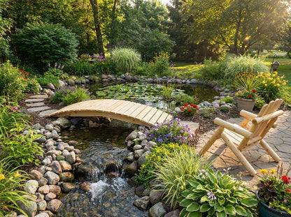 8 ft bridge with no railling - Cedar Creek Rustic Furniture