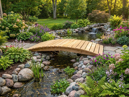 8 ft bridge with no railling - Cedar Creek Rustic Furniture