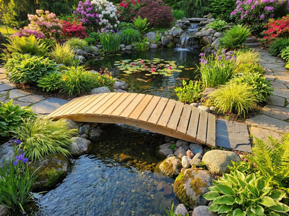8 ft bridge with no railling - Cedar Creek Rustic Furniture
