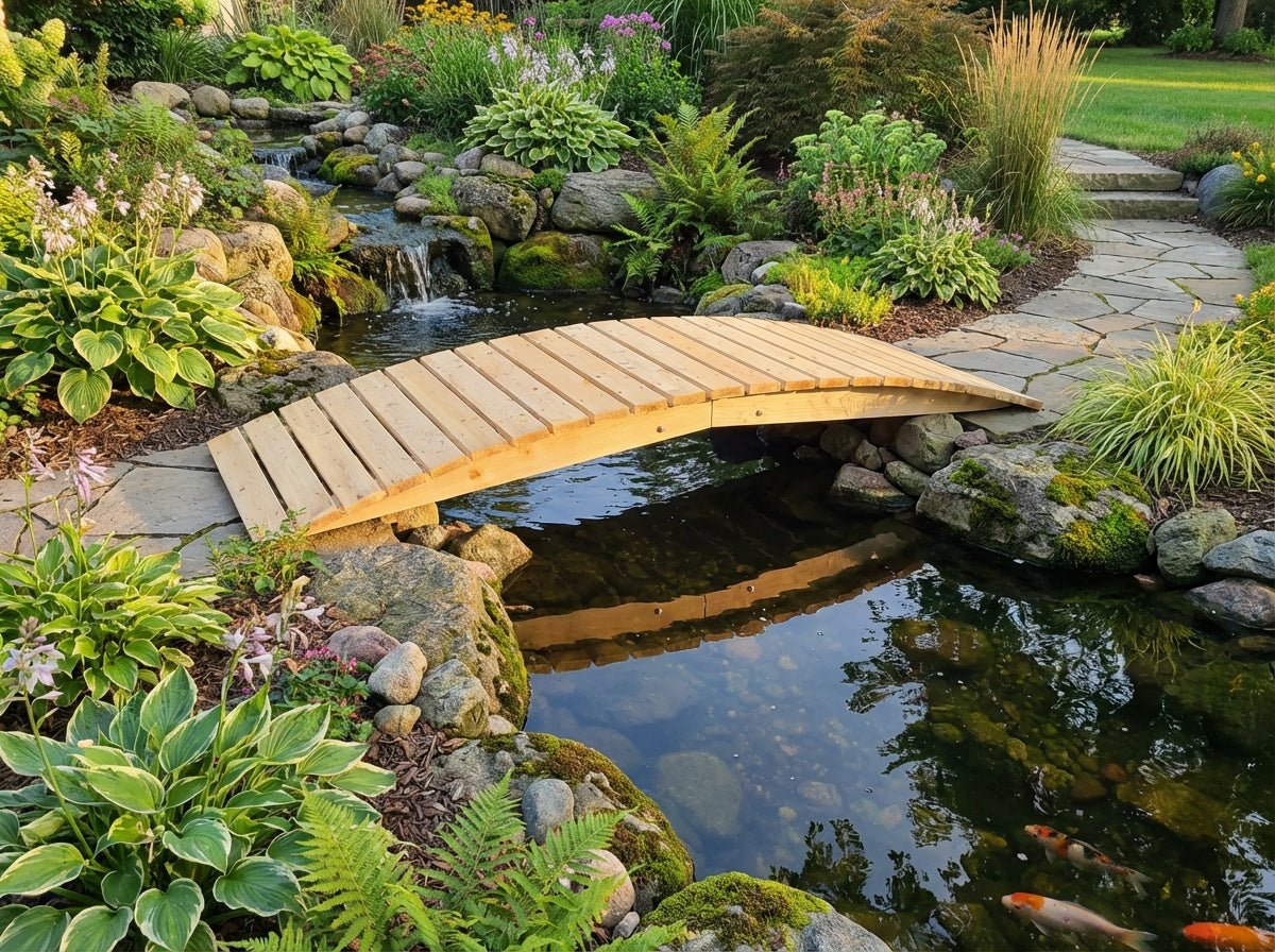 8 ft bridge with no railling - Cedar Creek Rustic Furniture