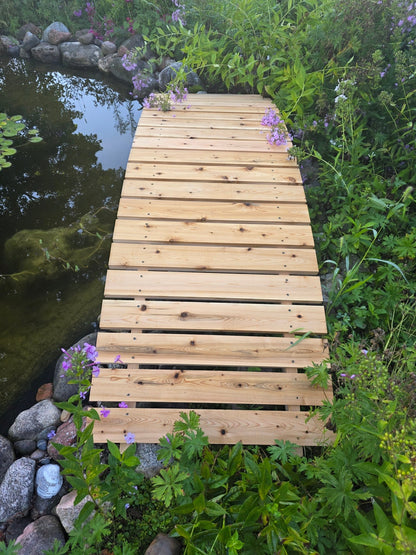 8 ft bridge with no railling - Cedar Creek Rustic Furniture