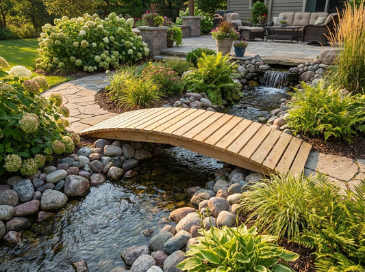 8 ft bridge with no railling - Cedar Creek Rustic Furniture