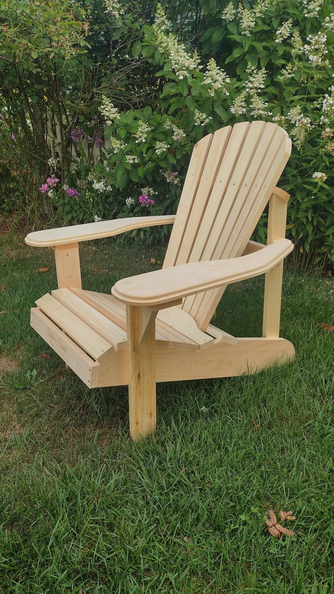 Handmade Pine Adirondack Patio Chair – Cedar Creek Rustic Furniture