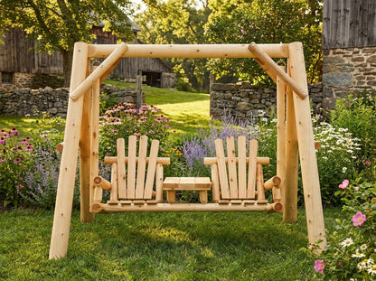 Backyard Wooden Swings for Your Garden - Cedar Creek Rustic Furniture