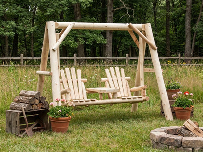 Backyard Wooden Swings for Your Garden - Cedar Creek Rustic Furniture