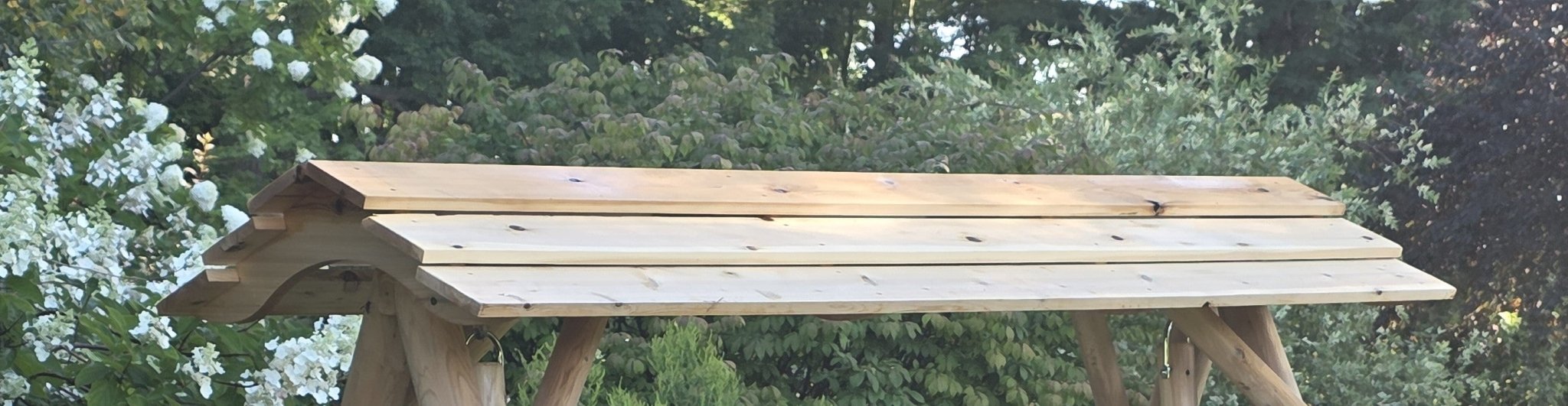 Canopy Kit for 5' Rustic Log Swing SW110 – Cedar Creek Rustic Furniture