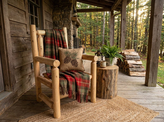 Dining Chair with Arms - Cedar Creek Rustic Furniture