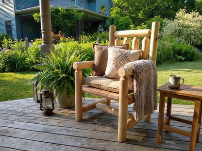 Dining Chair with Arms - Cedar Creek Rustic Furniture