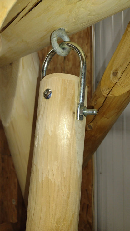 Heavy-duty hanging hardware for swing benches, providing stability and longevity