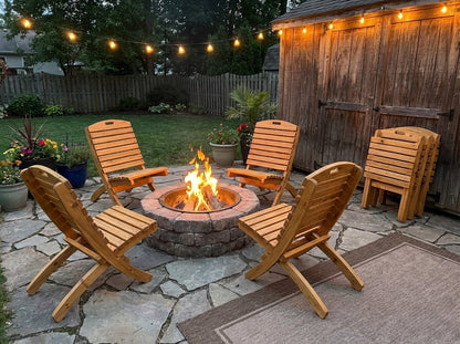 Folding Cedar Chair - Cedar Creek Rustic Furniture
