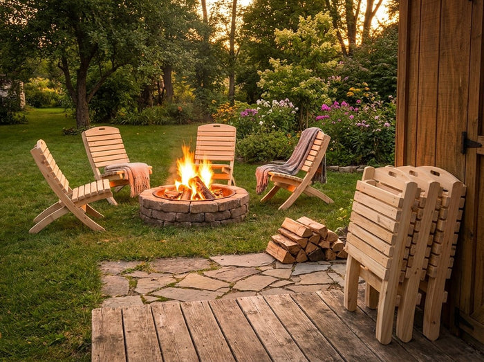 Folding Cedar Chair - Cedar Creek Rustic Furniture