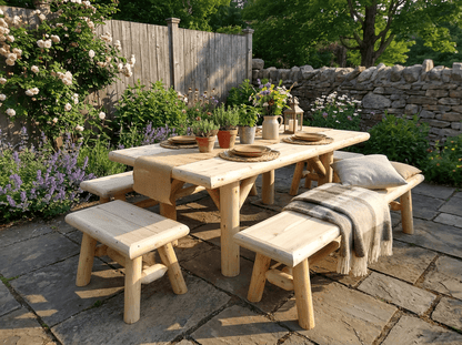 Handmade Rustic Outdoor Picnic Table - Cedar Creek Rustic Furniture