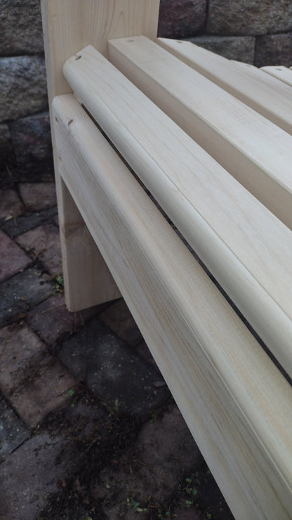 High Seat Heavy Duty Adirondack Chair - Cedar Creek Rustic Furniture