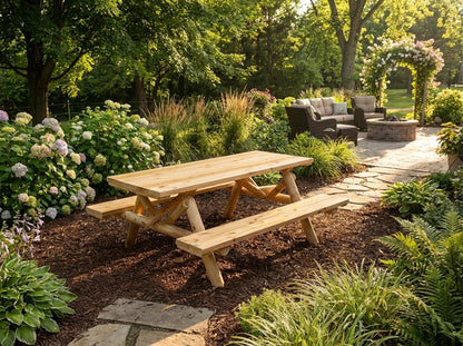 Outdoor Farmhouse Dining Table - Cedar Creek Rustic Furniture