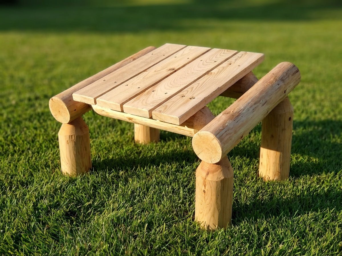 Outdoor Patio Footrest - Cedar Creek Rustic Furniture