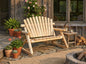 Rocking Outdoor Wooden Bench - Cedar Creek Rustic Furniture