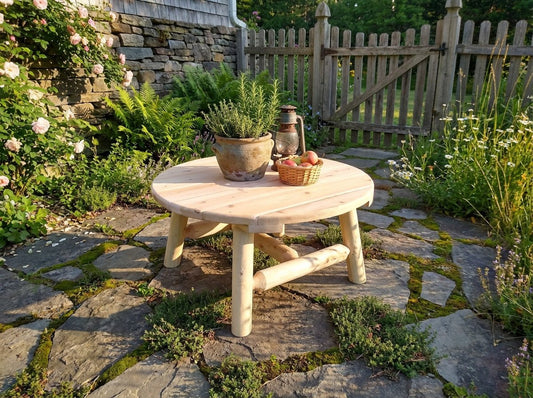 Round cedar table - Cedar Creek Rustic Furniture