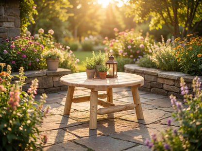 Round cedar table - Cedar Creek Rustic Furniture