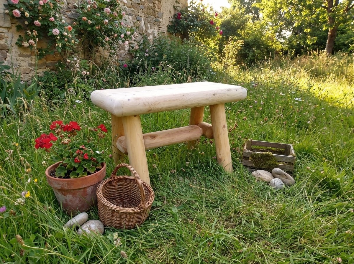 Rustic Wooden Outdoor Garden Bench - Cedar Creek Rustic Furniture