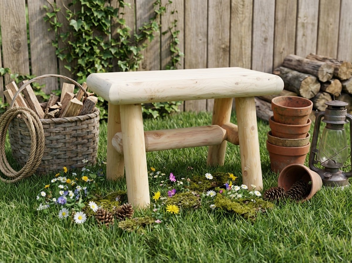 Rustic Wooden Outdoor Garden Bench - Cedar Creek Rustic Furniture