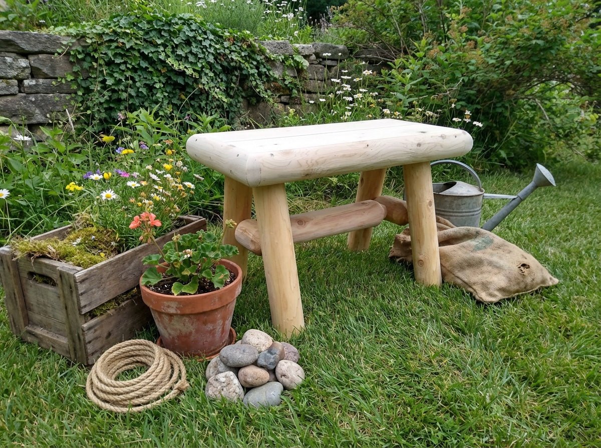 Rustic Wooden Outdoor Garden Bench - Cedar Creek Rustic Furniture
