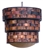 Rustic Copper and Iron Chandelier, handcrafted with strips of copper
