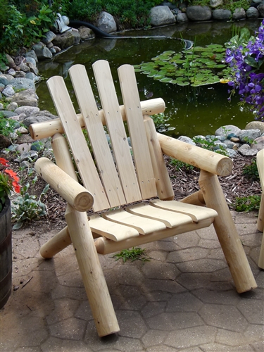 Adirondack Log Chair Cedar Chair Cedar Creek Furniture