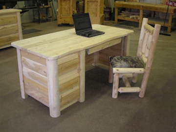 Log Desk Cedar Office Desk Cedar Creek Furniture