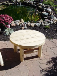 Round Log Table made in America